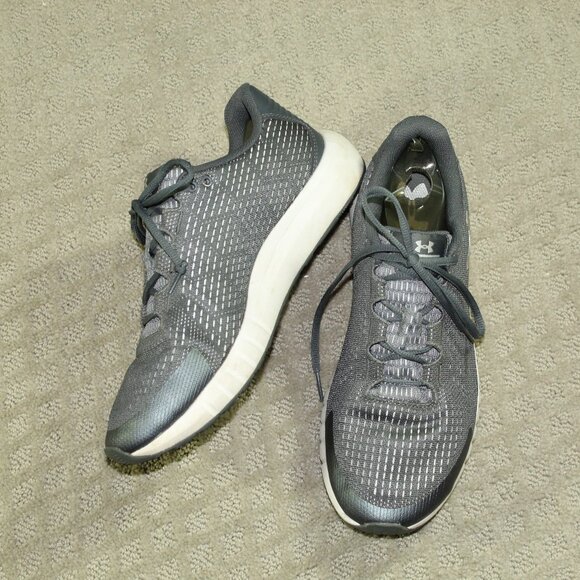 Under Armour Micro G Pursuit Men\'s Size 8 Grey Running Athletic Shoe 3021232-100 main image 6
